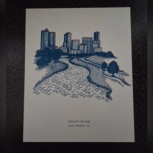 Katie Kime Gallery Print Trinity River Fort Worth TX, 8"x10" NO FRAME